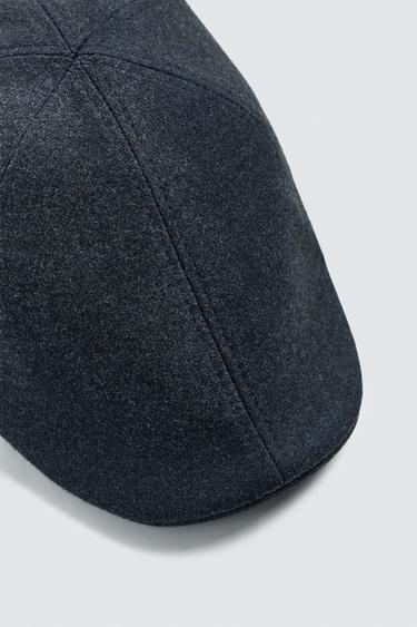 FLANNEL BERET - Navy blue by Zara - Image 5