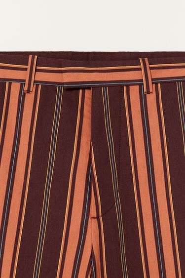 LIMITED EDITION STRIPED SUIT TROUSERS - Orange by Zara - Image 7