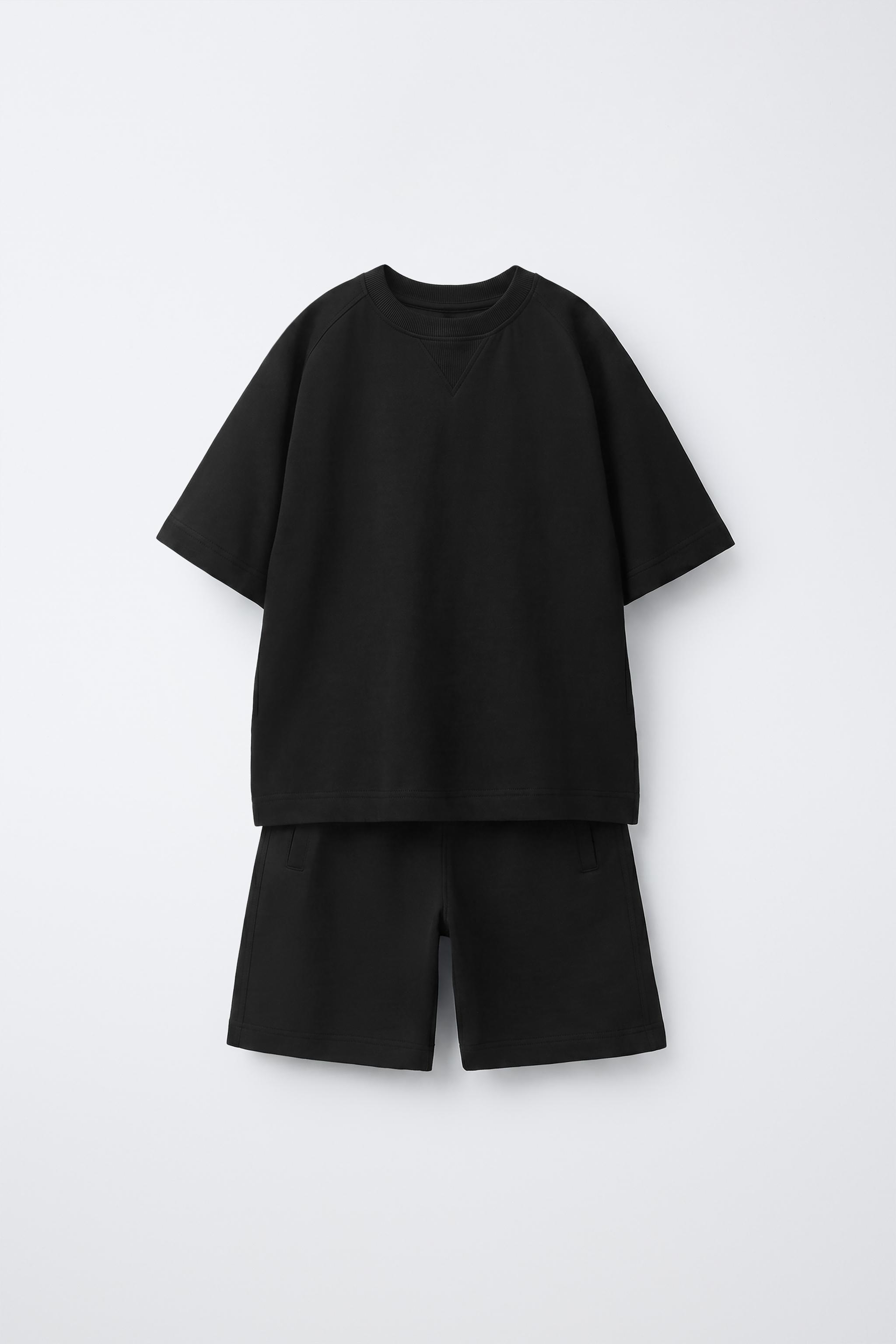 Детские шорты Zara T-SHIRT AND SHORTS SET