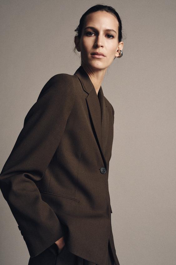 WOOL BLEND BLAZER ZW COLLECTION