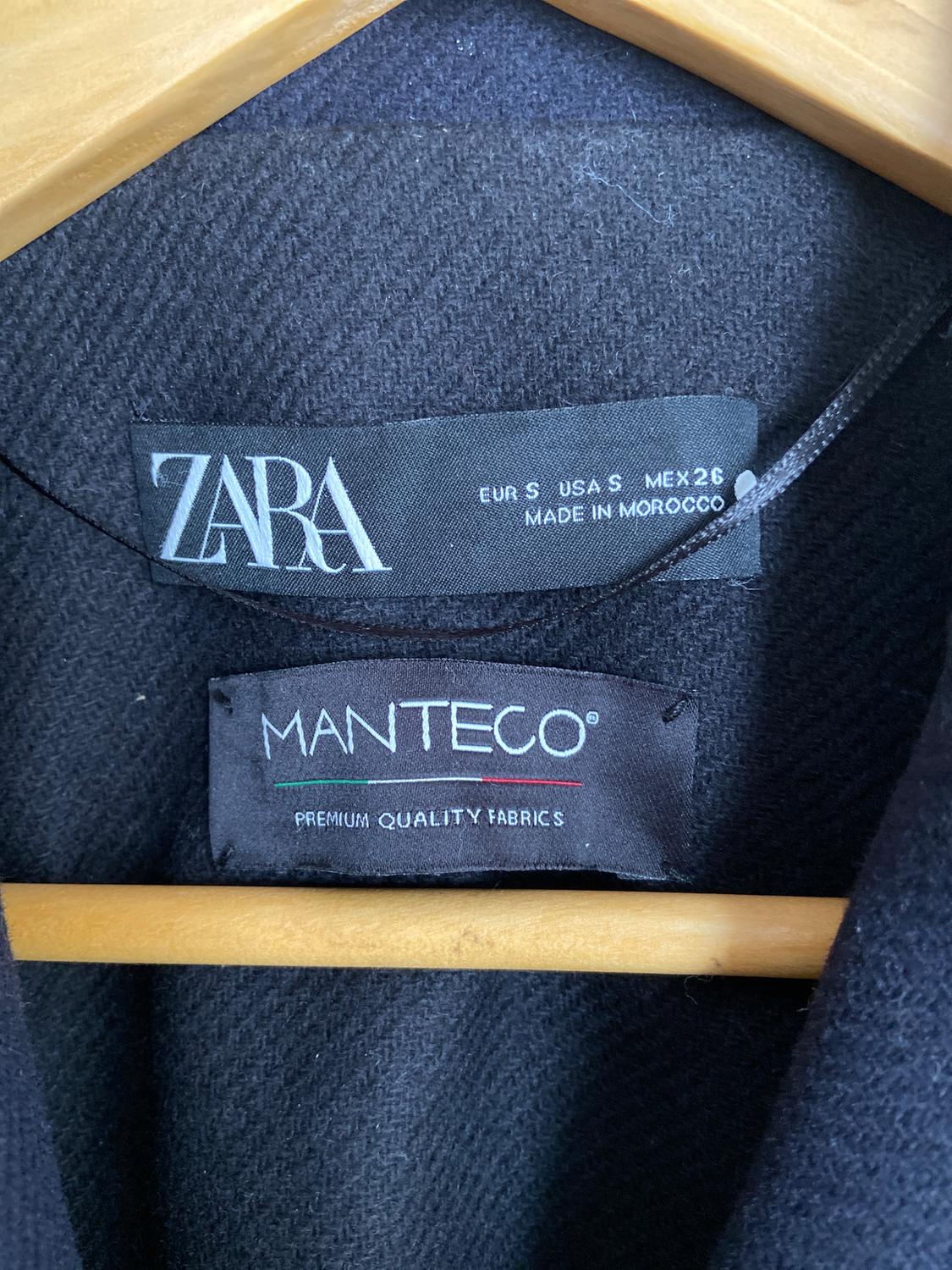 ZW COLLECTION CROPPED MANTECO WOOL COAT - Image 4
