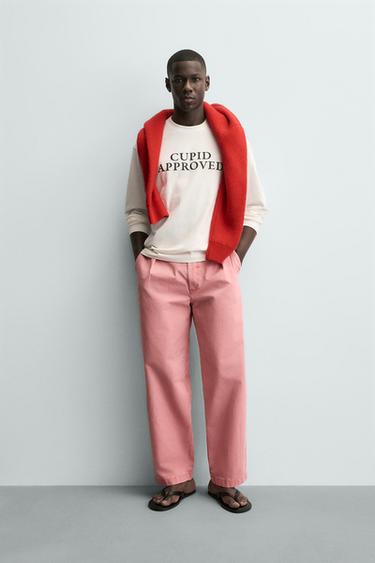 Zara CUPID TEXT T-SHIRT - White - Image 0