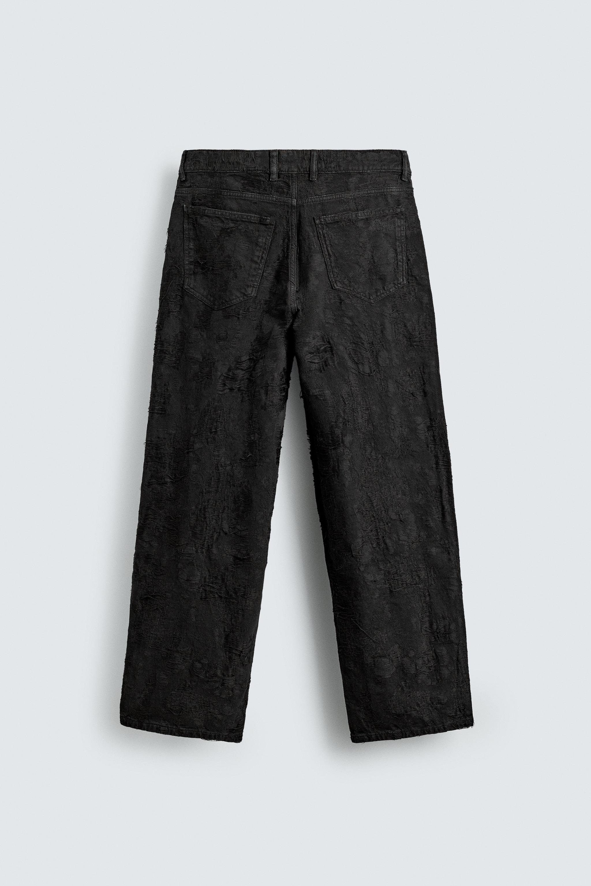 TEXTURED JACQUARD PANTS