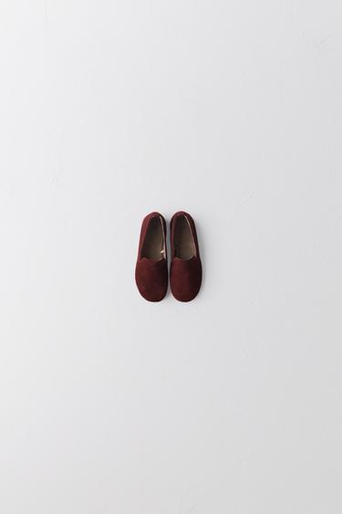 LIMITED EDITION LEATHER BABOUCHE SLIPPERS - Burgundy Red by Zara - Image 8