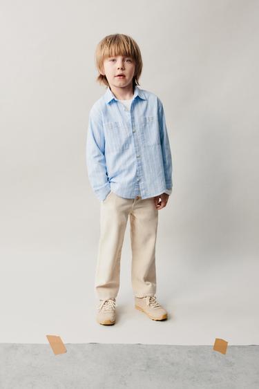 STRIPED SHIRT - Blue/White by Zara