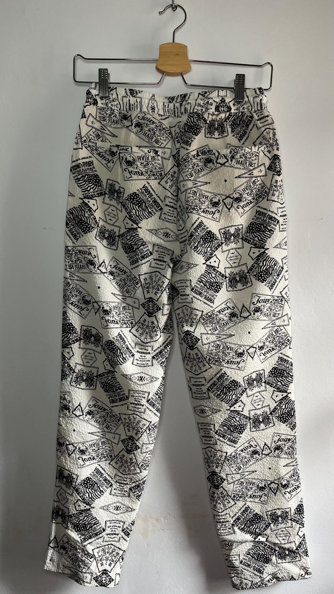 SEERSUCKER PRINT TROUSERS - Image 2