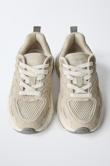 MULTI-PIECE TRAINERS - Sand Brown by Zara - Image 4