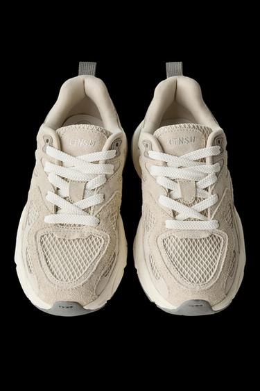 MULTI-PIECE TRAINERS - Sand Brown by Zara