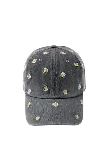 DENIM EMBROIDERED CAP