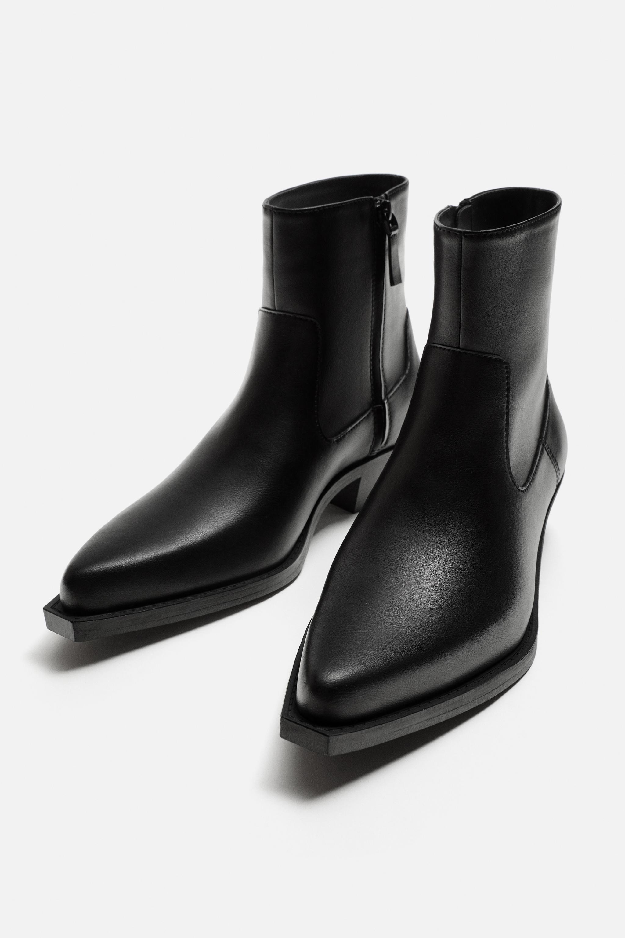 LIMITED EDITION ラスティックブーツ - ブラック | ZARA Japan