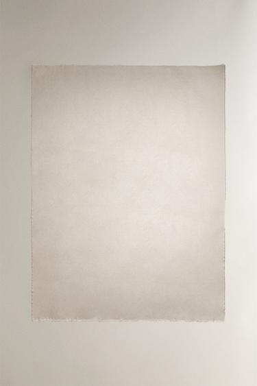 LIGHTWEIGHT BLANKET WITH FRINGING - Ecru by Zara