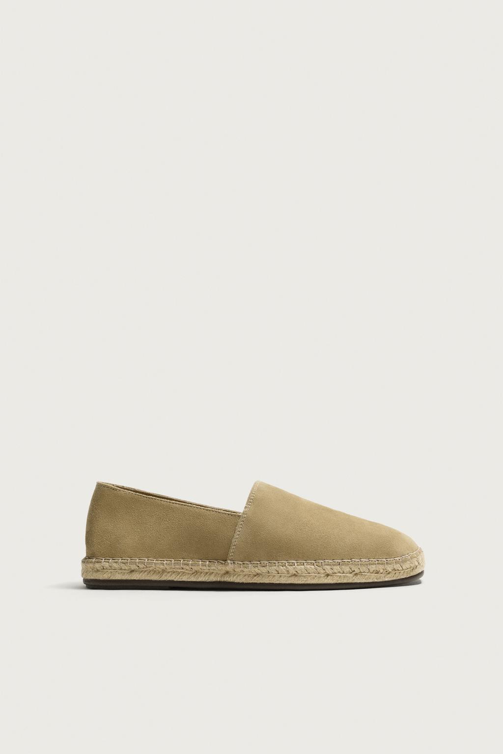 Leather Espadrilles — Men's