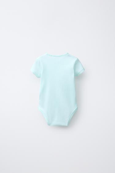 LOT DE CINQ BODYS COL TUNISIEN MANCHES COURTES - Multicolore de Zara - Image 2