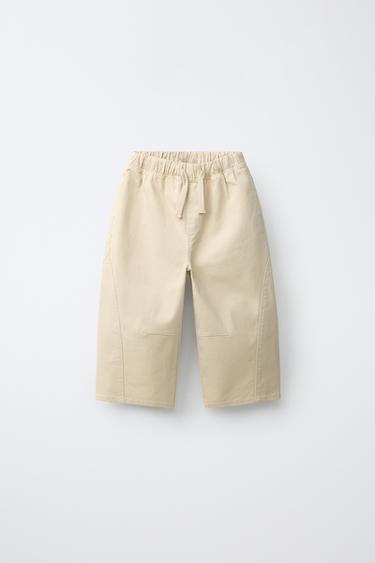 BAGGY TROUSERS - Light beige by Zara - Image 0