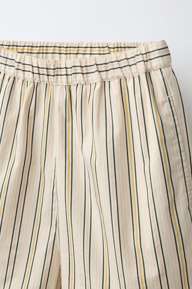 PYJAMA CHEMISE À RAYURES 6-14 ANS - Marron clair de Zara - Image 7