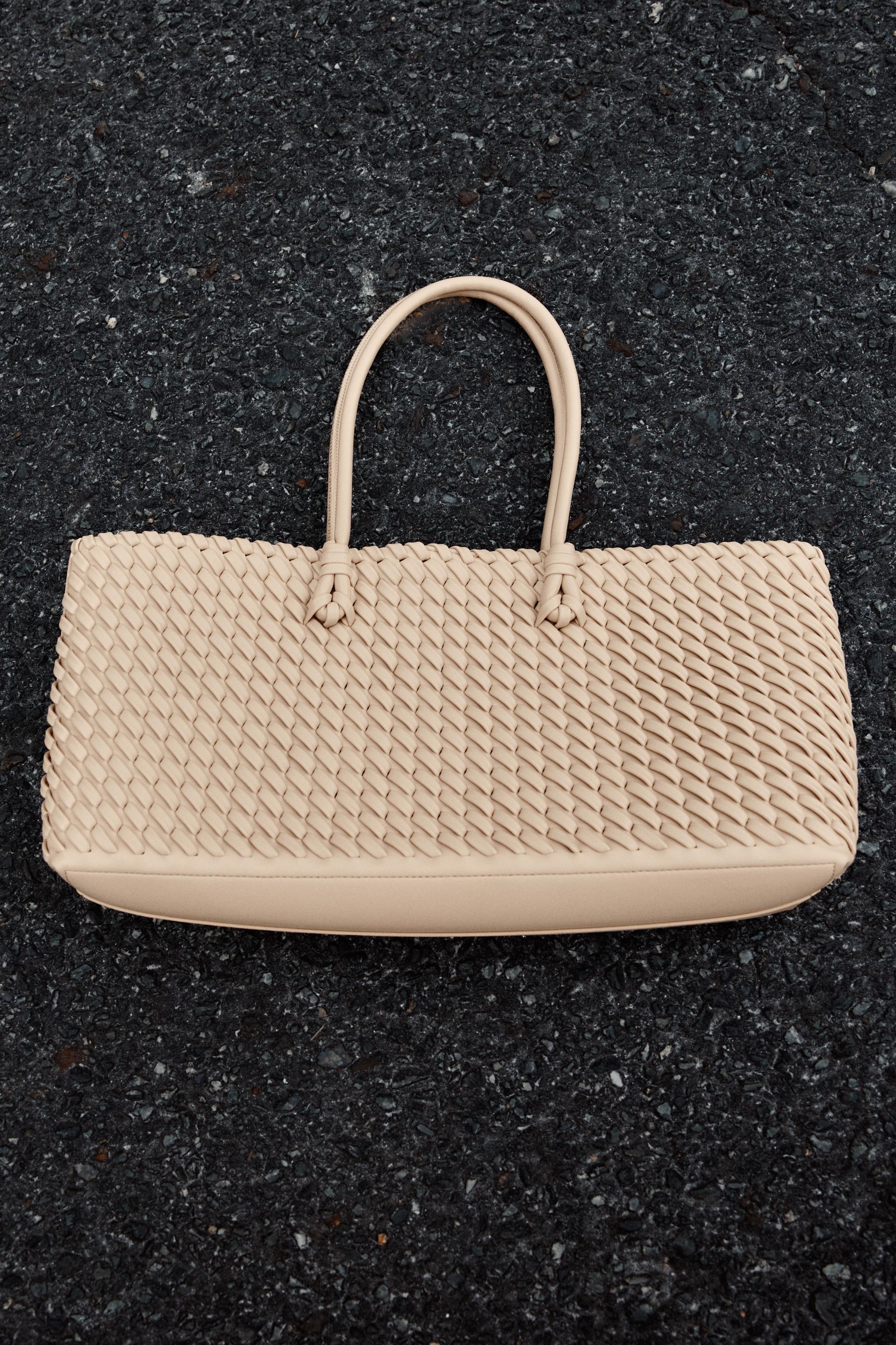 【ZARA】編み込み縦長トートバッグ 6079/510/624 ZARA】編み込み縦長トートバッグ 6079/510/624 (ZARA/トート