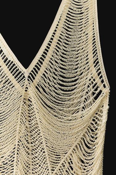 ZW COLLECTION BEADED TOP - Ecru by Zara - Image 11