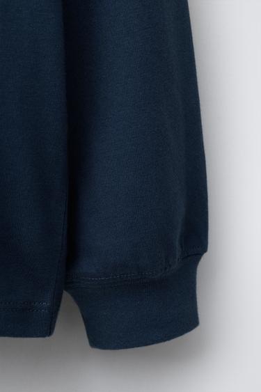 T-SHIRT ÉTIQUETTES - Bleu / Bleu marine de Zara - Image 3
