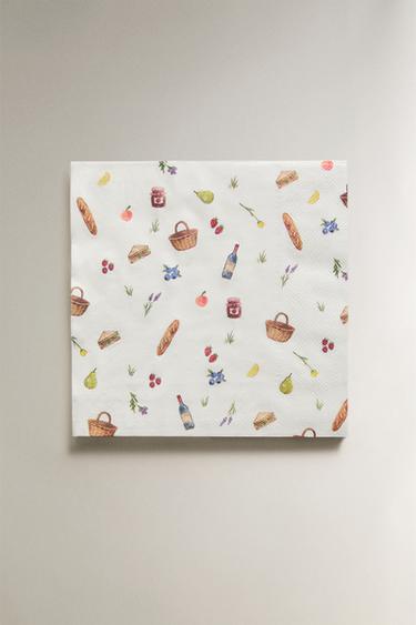 PAPIERSERVIETTEN PICNIC (20ER-PACK) - Cremefarben von Zara - Bild 0