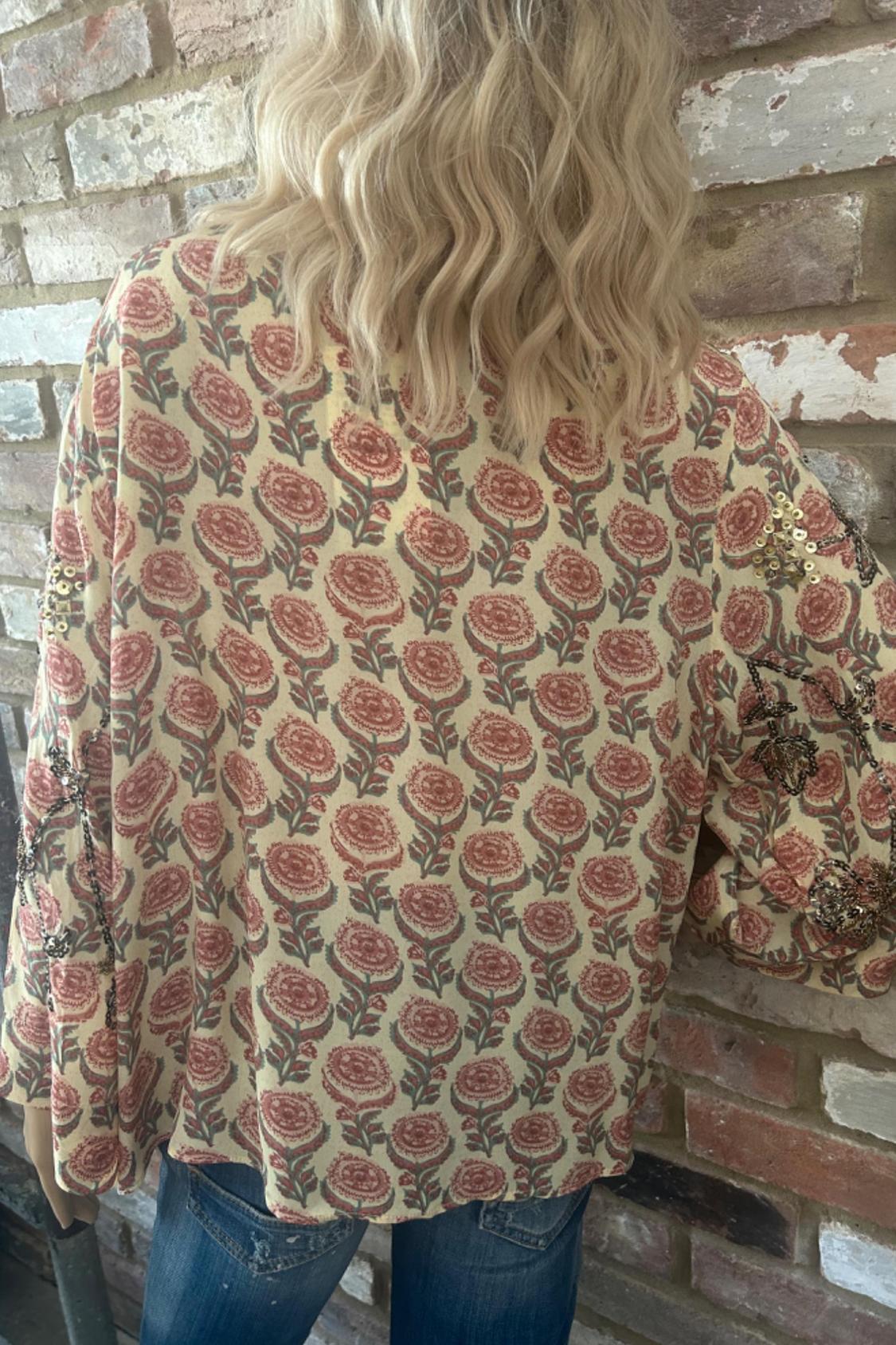 BLOUSE WITH SEQUINNED EMBROIDERY - Image 6