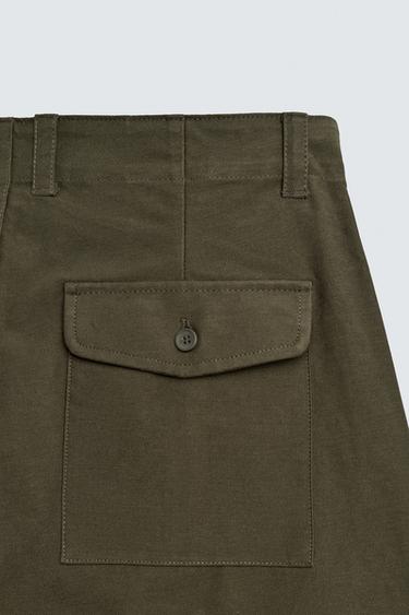 BALLOON FIT TROUSERS - Khaki by Zara - Image 9