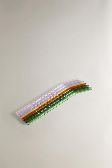 PACK PAILLES BOROSILICATE COULEURS (PACK 6) - Verts de Zara - Image 1