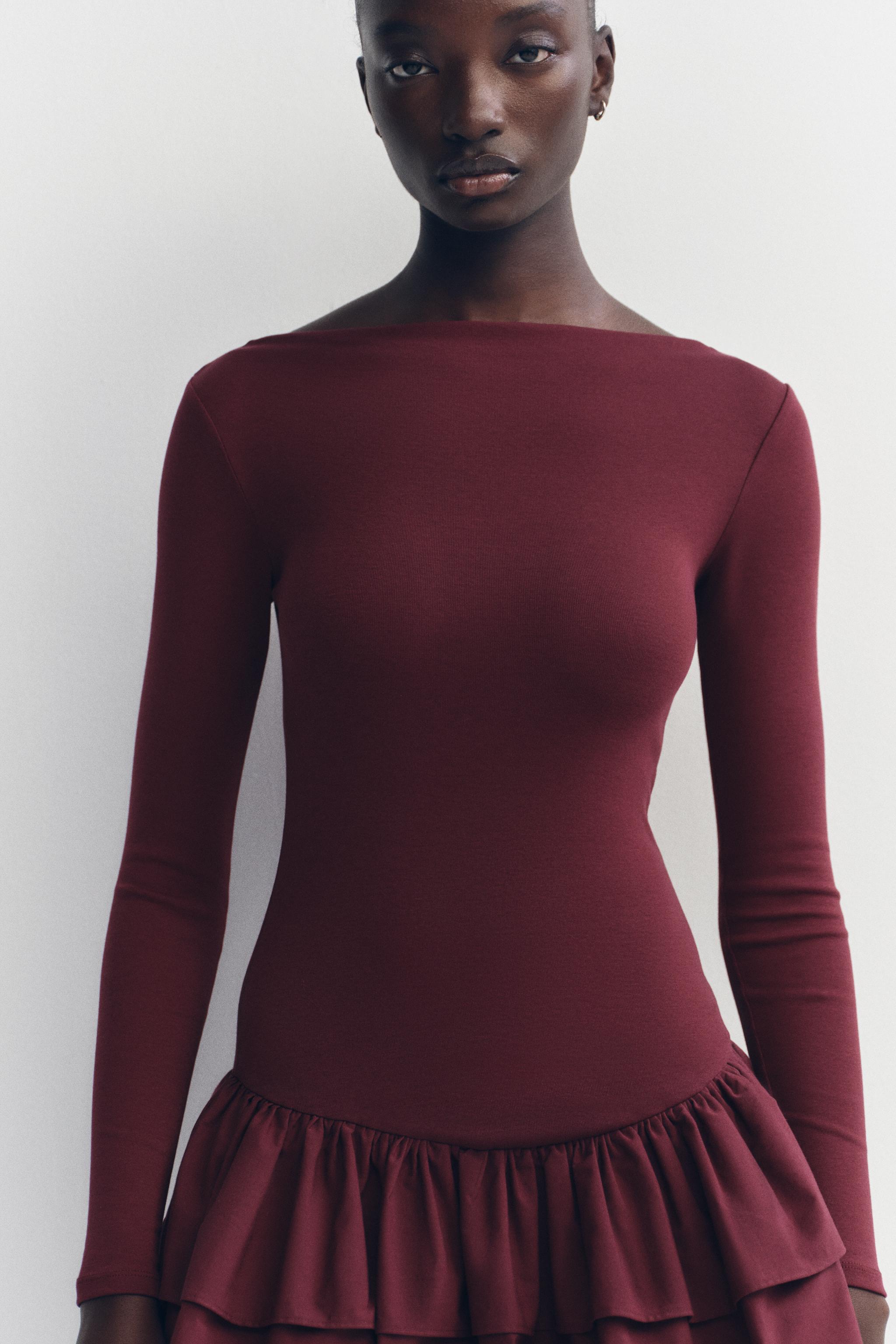 ZARA ショート丈フリルワンピース 0085/308 ZARA ショート丈フリルワンピース 0085/308 (ZARA/ワンピース
