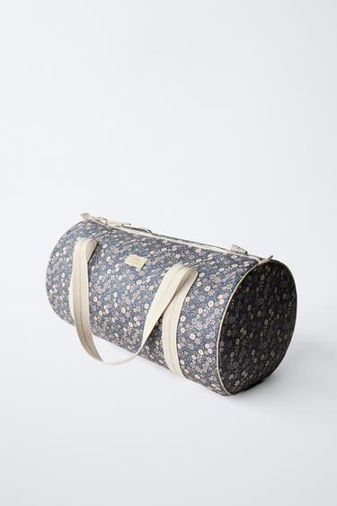 FLORAL SCHOOL BOWLING BAG - Blue by Zara - Image 1