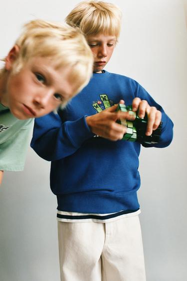 MINECRAFT © MOJANG AB. ™ PRINT SWEATSHIRT - Blue by Zara