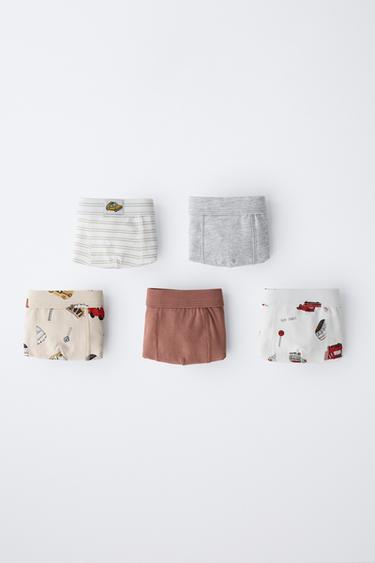 3-6 YEARS/ FIVE-PACK OF CAR PRINT BOXERS - Multicoloured by Zara - Image 4