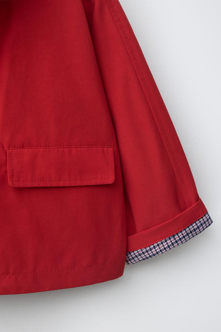 Chaqueta forrada con estampado de cuadros 6