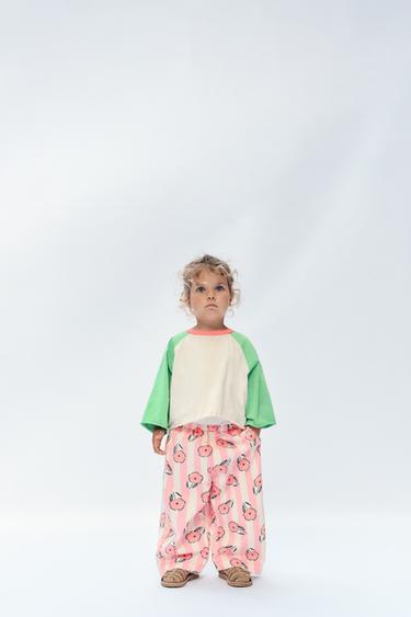 AGES 2-14 / LIMITED EDITION FLORAL BALLOON TROUSERS - Printed by Zara