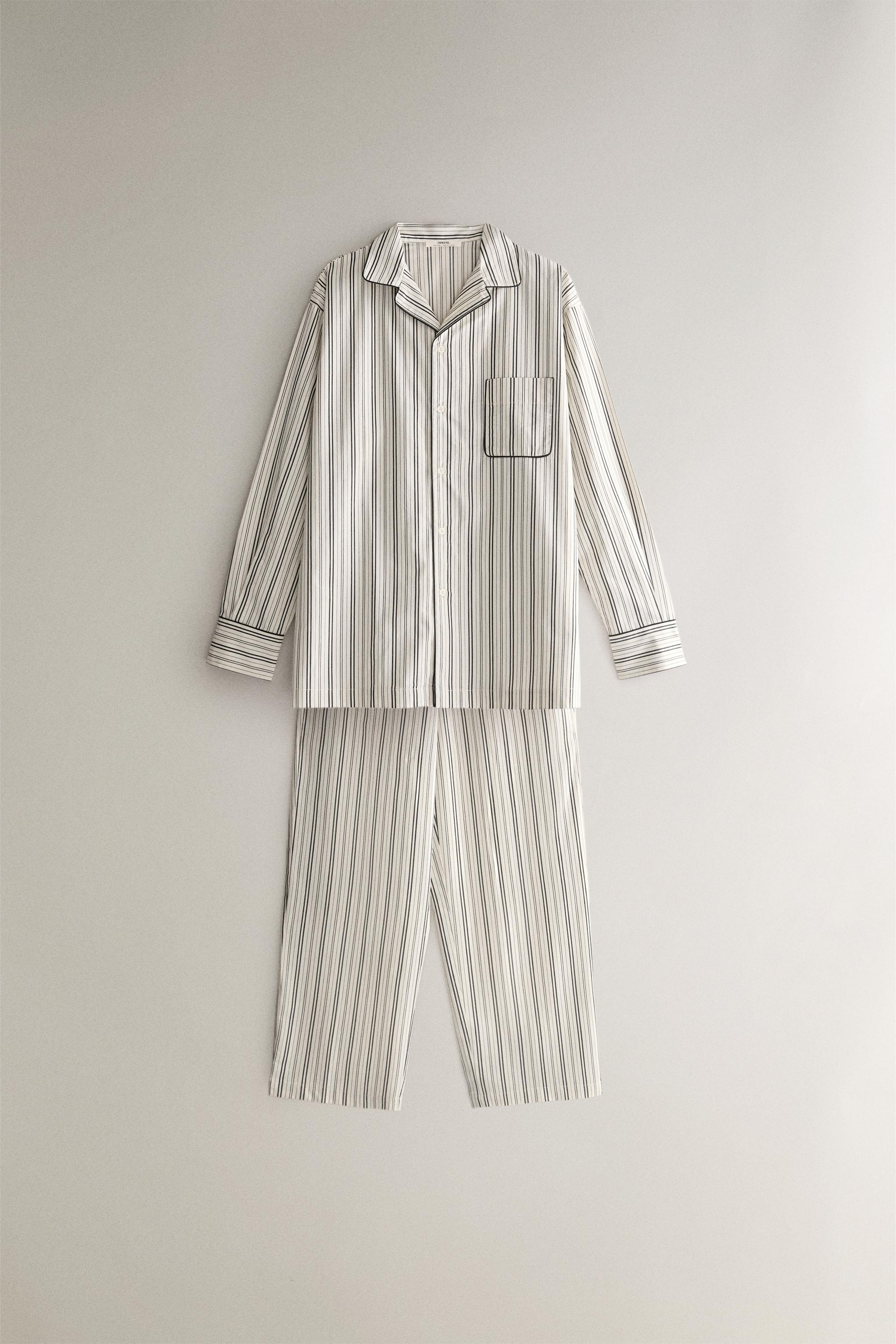 PANTALON RAYURES COTON
