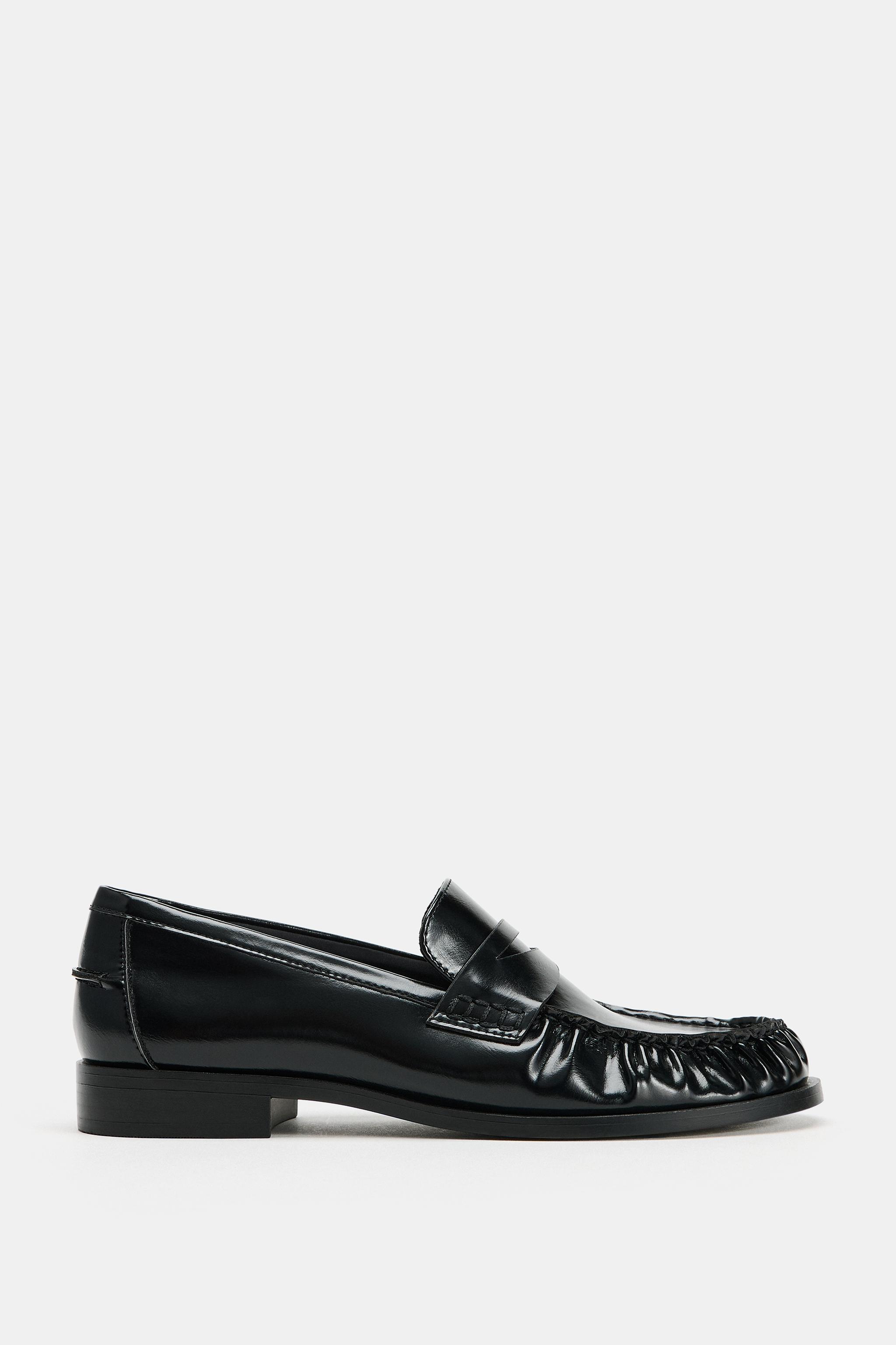 PATENT-EFFECT LOAFERS