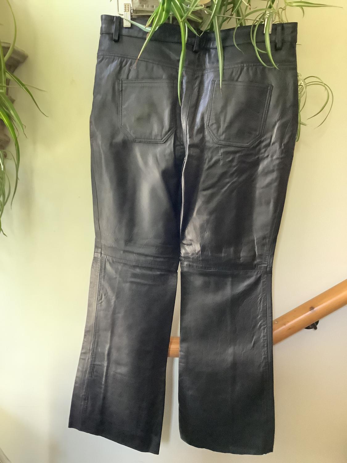 FLARED LEATHER TROUSERS - LIMITED EDITION - Image 3