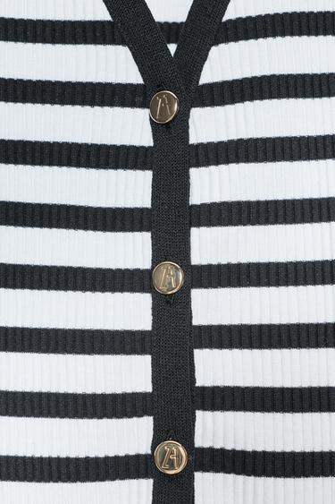 GILET RAYÉ BOUTONS ZARA - rayures de Zara - Image 6