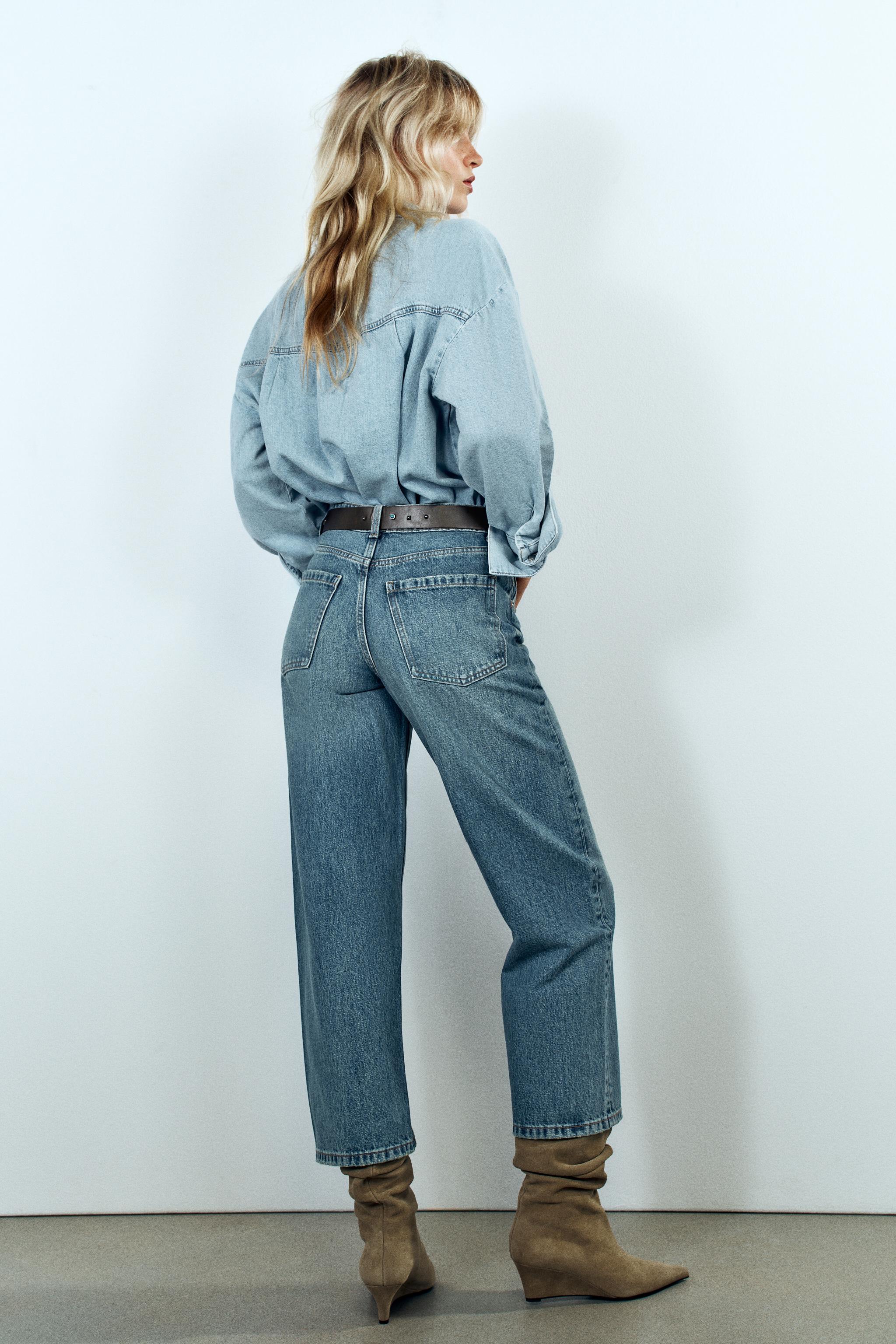JEAN Z1975 JUPE-CULOTTE TAILLE HAUTE À CEINTURE