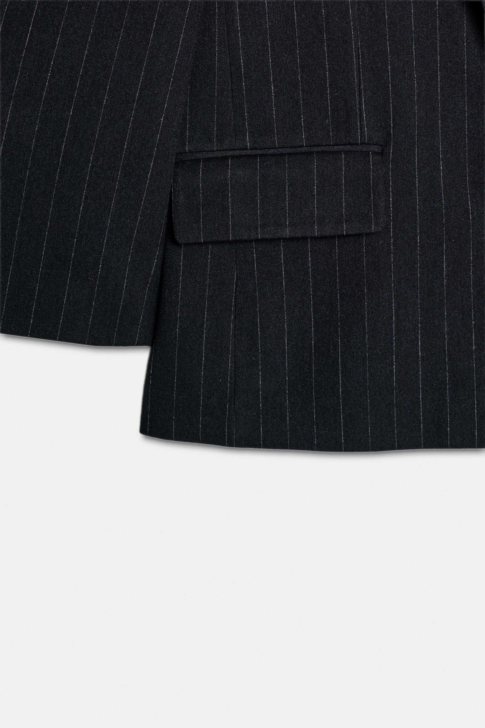 PINSTRIPE BLAZER WITH POCKETS