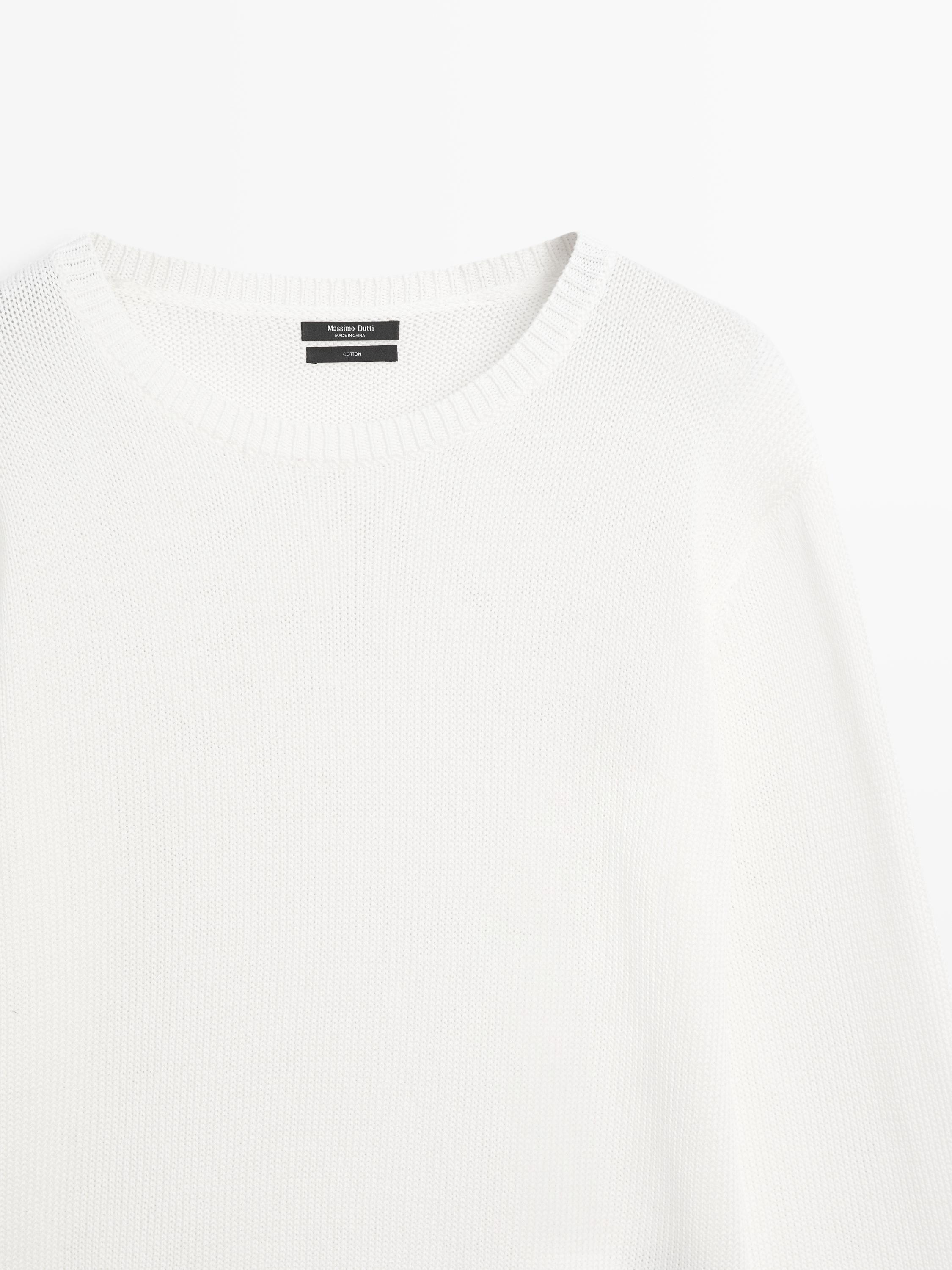 Pull en maille 100 % coton mercerisé
