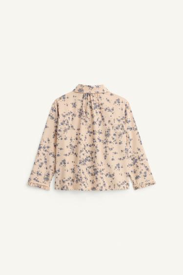 CHEMISE EN VELOURS CÔTELÉ FIN À IMPRIMÉ FLEURI ÉDITION LIMITÉE - Imprimée de Zara - Image 5