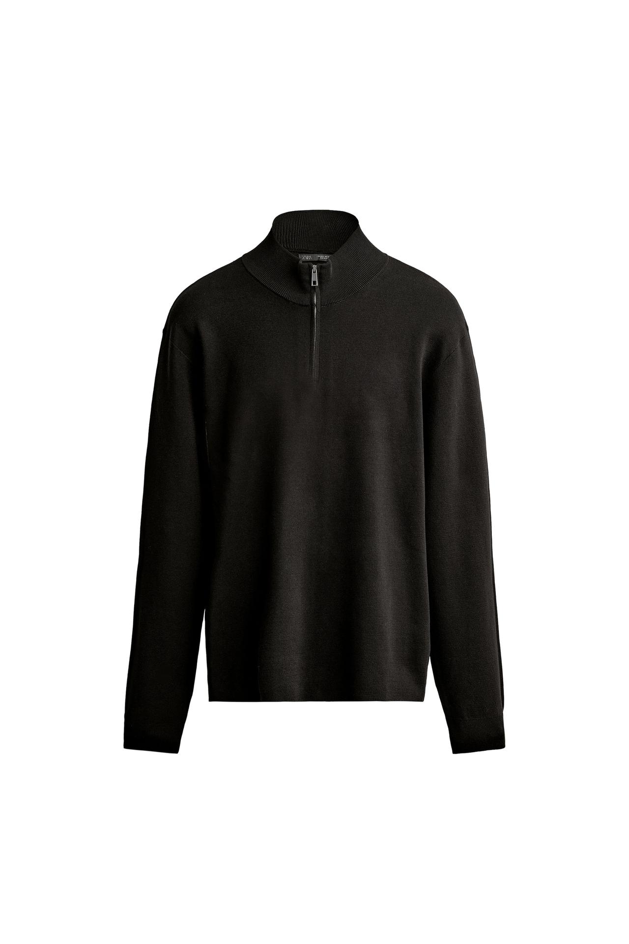 REGULAR FIT QUARTER-ZIP JUMPER