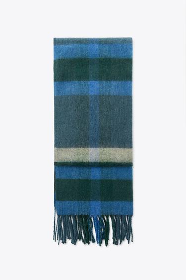 Zara PLAID SCARF - Bluish