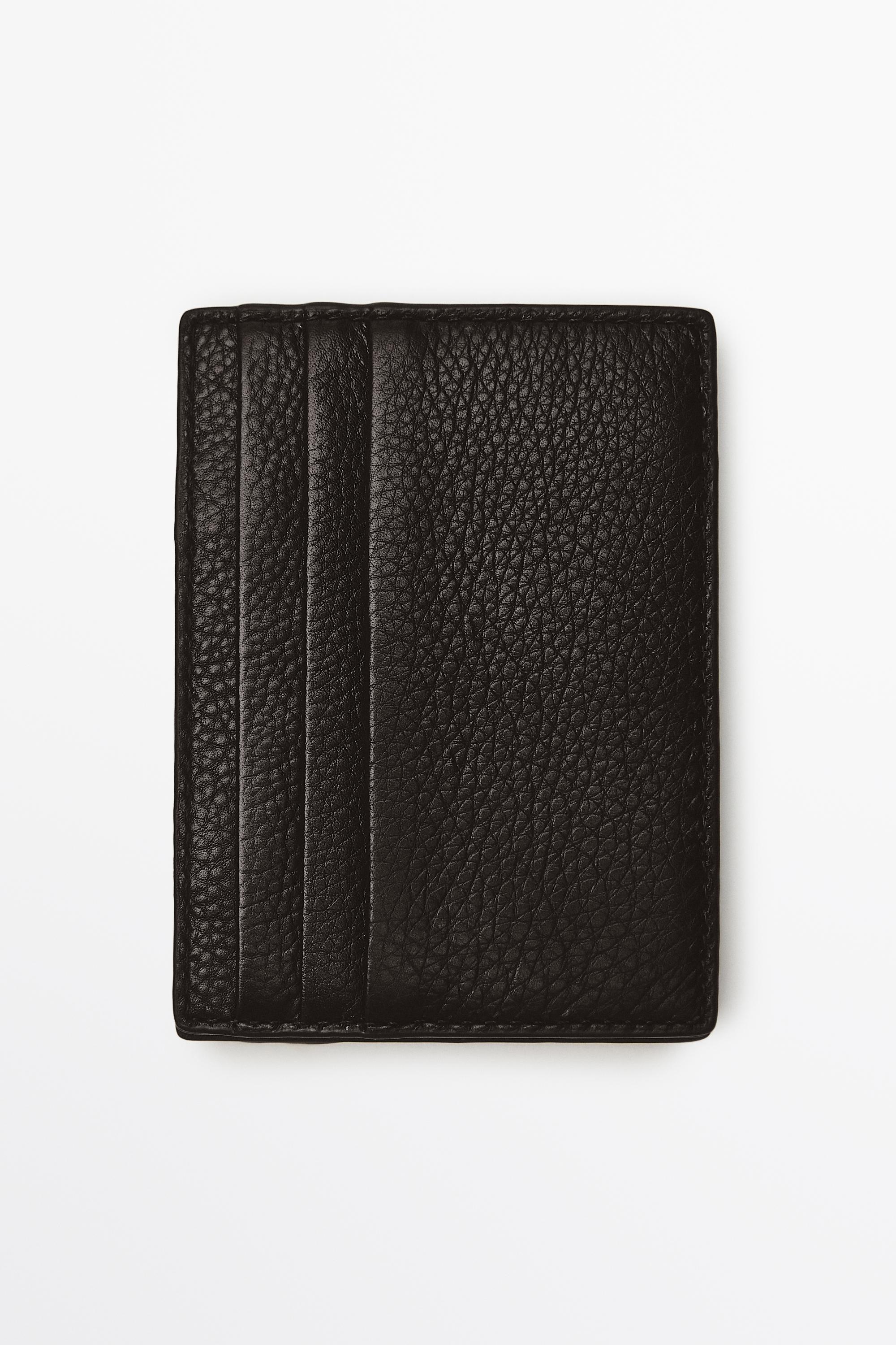 Nappa leather "magic" wallet — Black