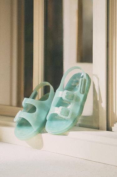 KIDS' DOUBLE BUCKLE SANDALS - Blue by Zara - Image 5
