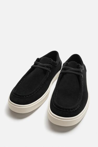CASUAL LEATHER SHOES - Black by Zara - Image 2
