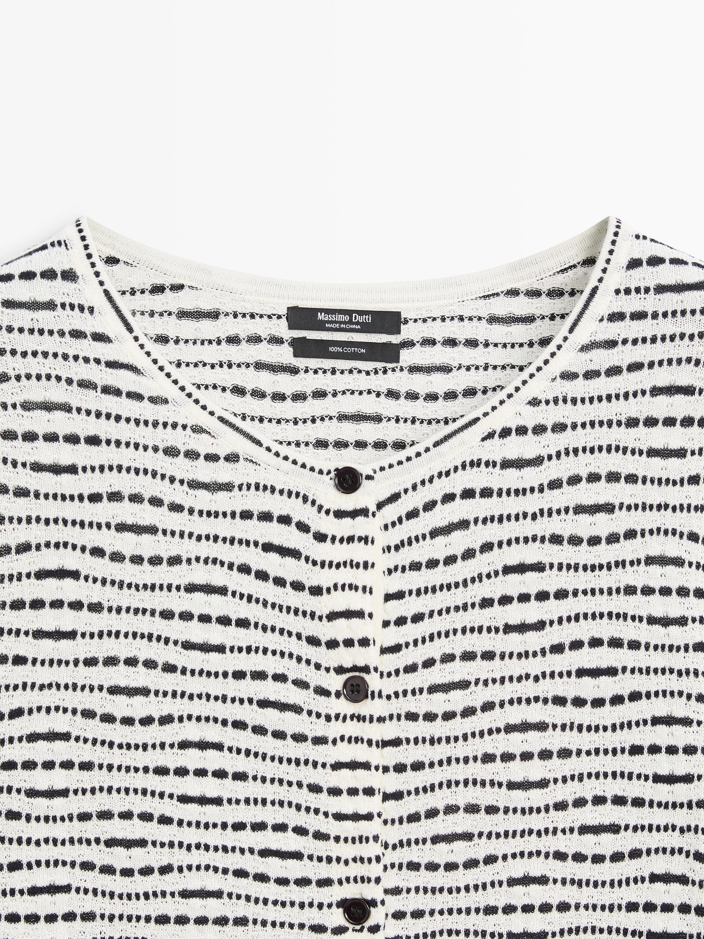 100% cotton knit cardigan