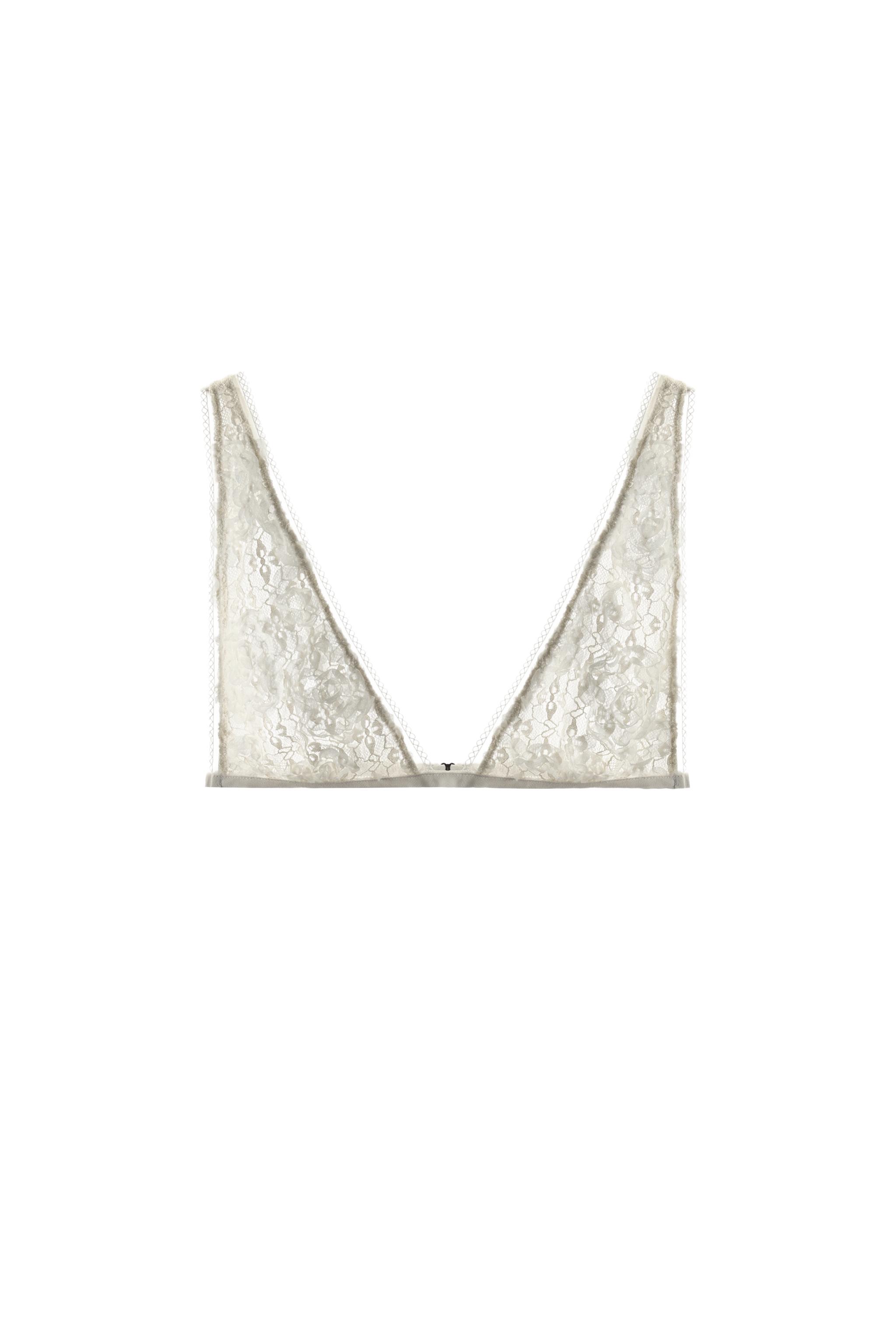 SOUTIEN-GORGE TRIANGLE DENTELLE EN RELIEF