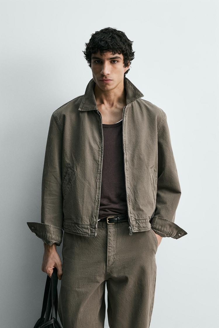 ZARA WASHED COTTON JACKET