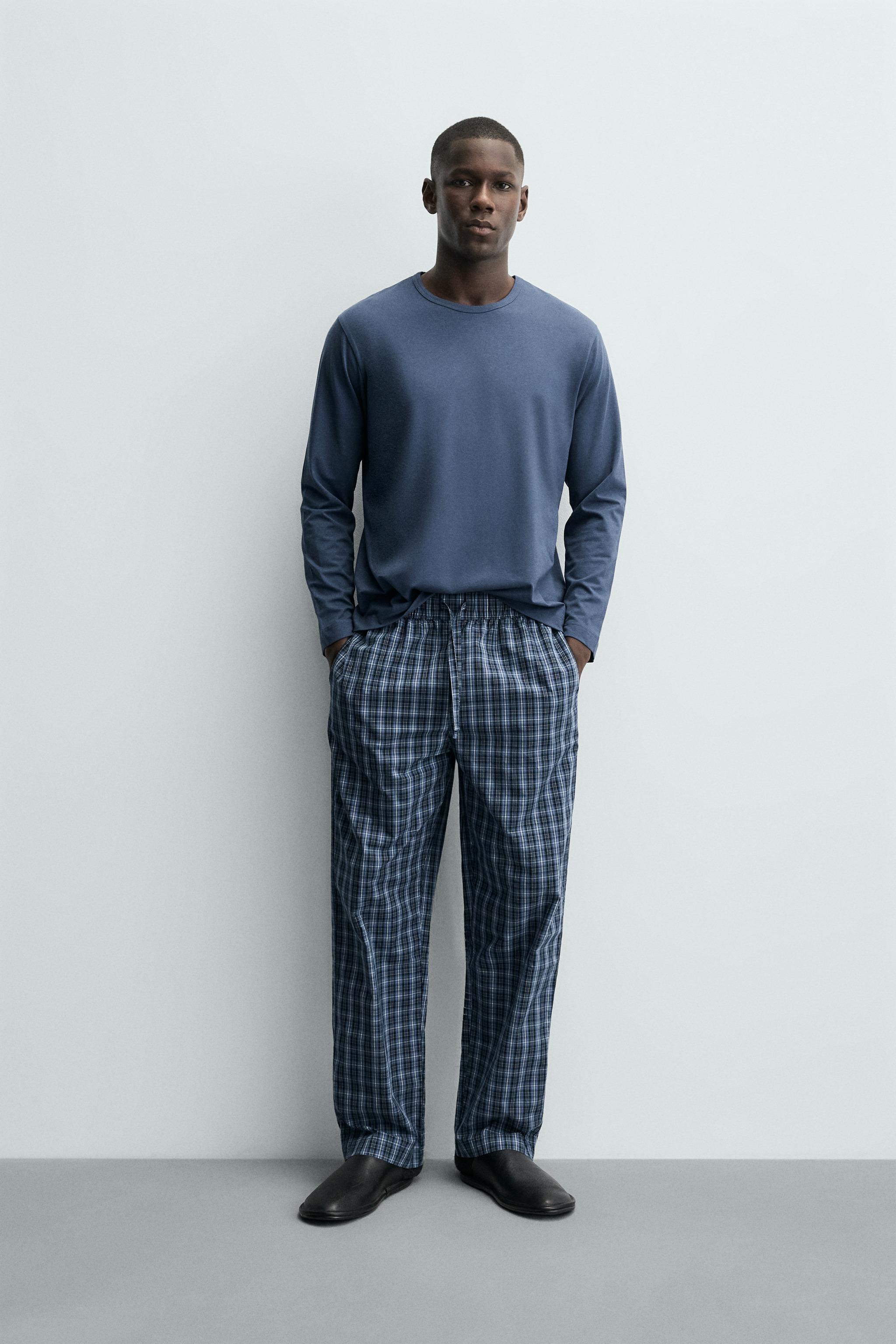 PLAID COMBINED PAJAMA SET