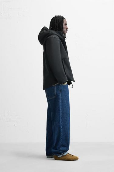 BLOUSON TECHNIQUE COMBINÉ POLAIRE - Noir de Zara - Image 3